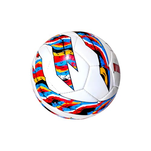 Image of SBG Football for All Ages, 32 Pannel Football, Hand Stitched for Soft and Wet Grounds, Match Ball,Size-5 (Premuim PU, White)