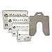 Slotted Shim, A-2x2 Inx0.100In, PK5