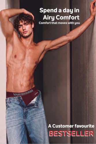 Image of Van Heusen Men's Brief Pack of 1 | Air Series | Lightest Underwear | Mesh Fabric | Breathable Active Brief | Moisture-Wicking & Sweat Absorbent | No Ride-Up Fit | Gym, Sports & Activewear Underwear | Style 40047