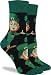 Good Luck Sock Women's Leprechaun Crew Socks - Green, Adult Shoe Size 5-9