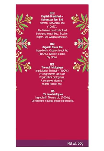 English Tea Shop - English Breakfast - 20 Sachet Envelope - 40g