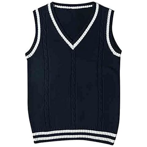 Dawwoti Women's Sleeveless Cable Knit Vest Cover