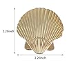 Natrspax Seashell Cabinet Knobs, Gold Cabinet Knobs, Coastal Drawer Knobs for Wardrobe Dresser Cupboard Kitchen Pulls Handles Home Decorative Knobs, 4 PCS #1