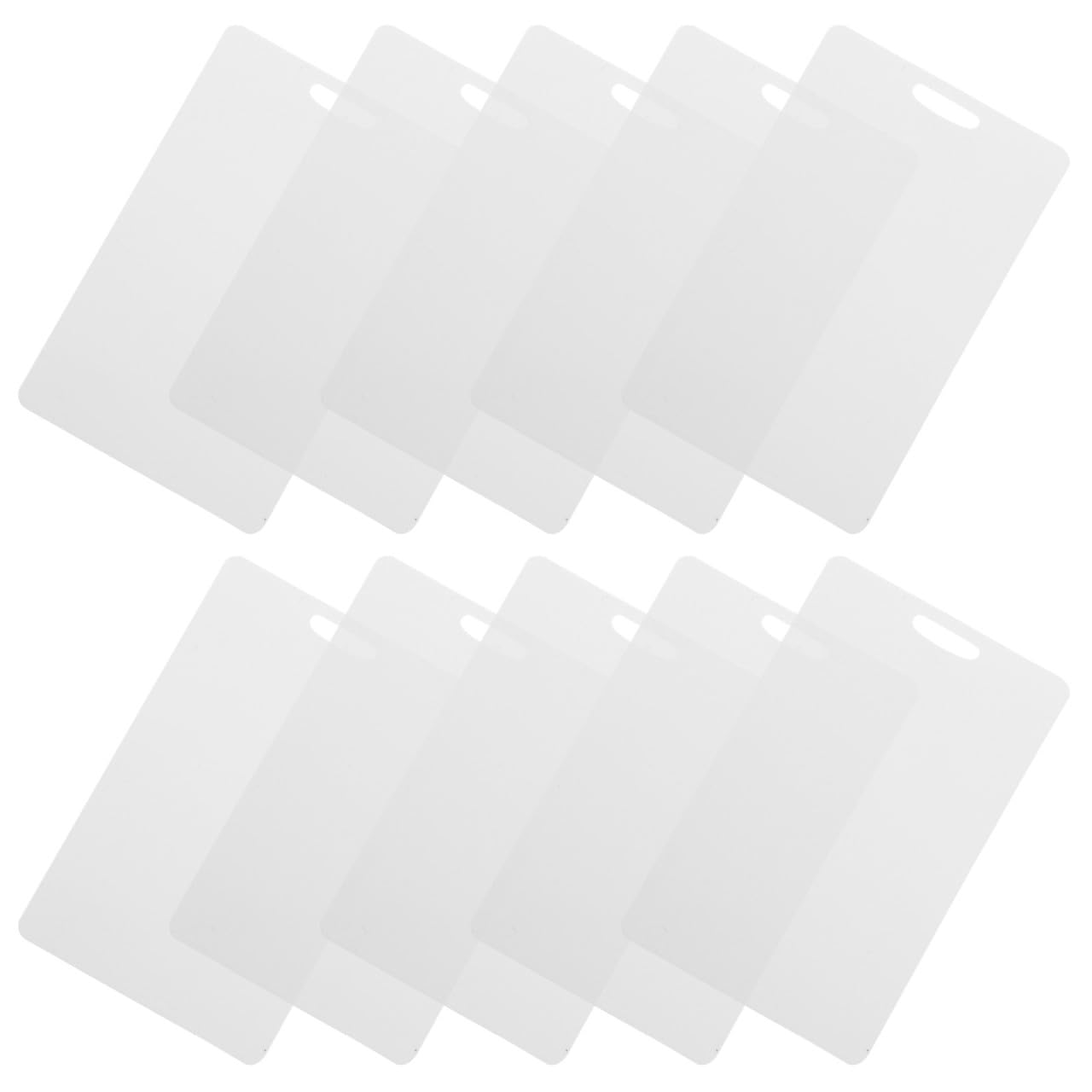 Tarjetas de plástico PVC de 86x54mm en pack de 100 unidades de color resistentes para escribir