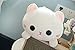 Produktbild qingbaobao Weiche Katze Plüsch Spielzeug Kissen Kuscheltier Kitty Spielzeug Sofa Kissen Bett Spielzeug Kinder Geschenk Oder Schlafzimmer Dekoration 35Cm 1Pc