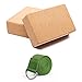 Jim's Store Blocs de Yoga liège Pilates Briques Yoga liège Relaxation 2 pcs avec Sangle pour Fitness Exercices Blocs Yoga liège