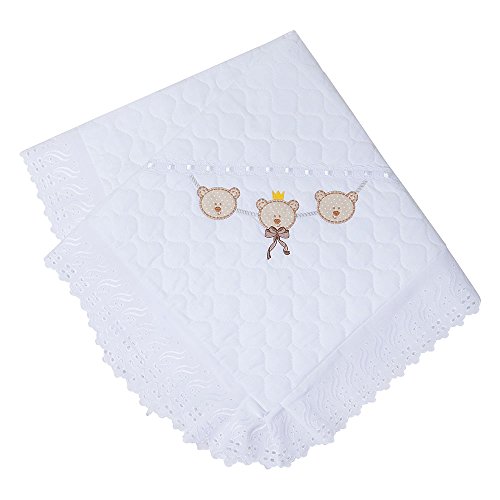 Manta Acolchoada, Papi Textil, Branco, 90Cmx90Cm