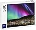 Lais Puzzle Bergen Noruega con la Aurora Boreal 500 Piezas