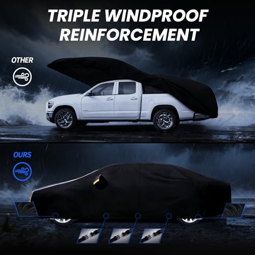 Image of Multi-Layer Car Cover Custom Fit for Bentley Flying Spur(2013-2026), 100% Waterproof All Weather for Automobiles, Gift with Towel, Heavy Duty Car Covers for Rain Sun UV Protection with Door Zipper.