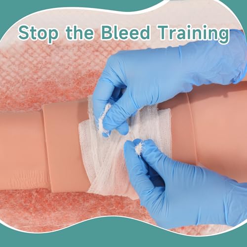 Image of Wearable Bullet Wound Sleeve Trainer for Medical Education | Stop The Bleeding Training Arm Kit for Hemostasis Training