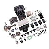 42.5MM moteur ensemble cylindre Piston carburateur AV tampon ensemble adapté for MS250 MS230 025 023 MS 250 230 tronçonneuse pièces de rechange