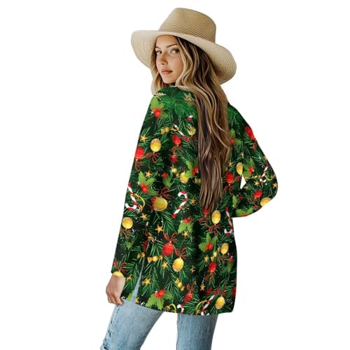 Image of Women's Lightweight Cardigans with Pockets Trendy Long Sleeve Open Front Cardigan Casual Tops Jackets Fall Oufits S-2XL