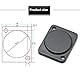 PENGLIN 10 Stück Panel Mount Blindabdeckplatte, D-Serie Metall Rack Montageplatte für Chassis Steckverbinder, XLR Steckverbinder