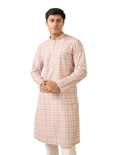 Kurta pour homme en soie DIWAS BY MANYAVAR avec broderie traditionnelle en fil