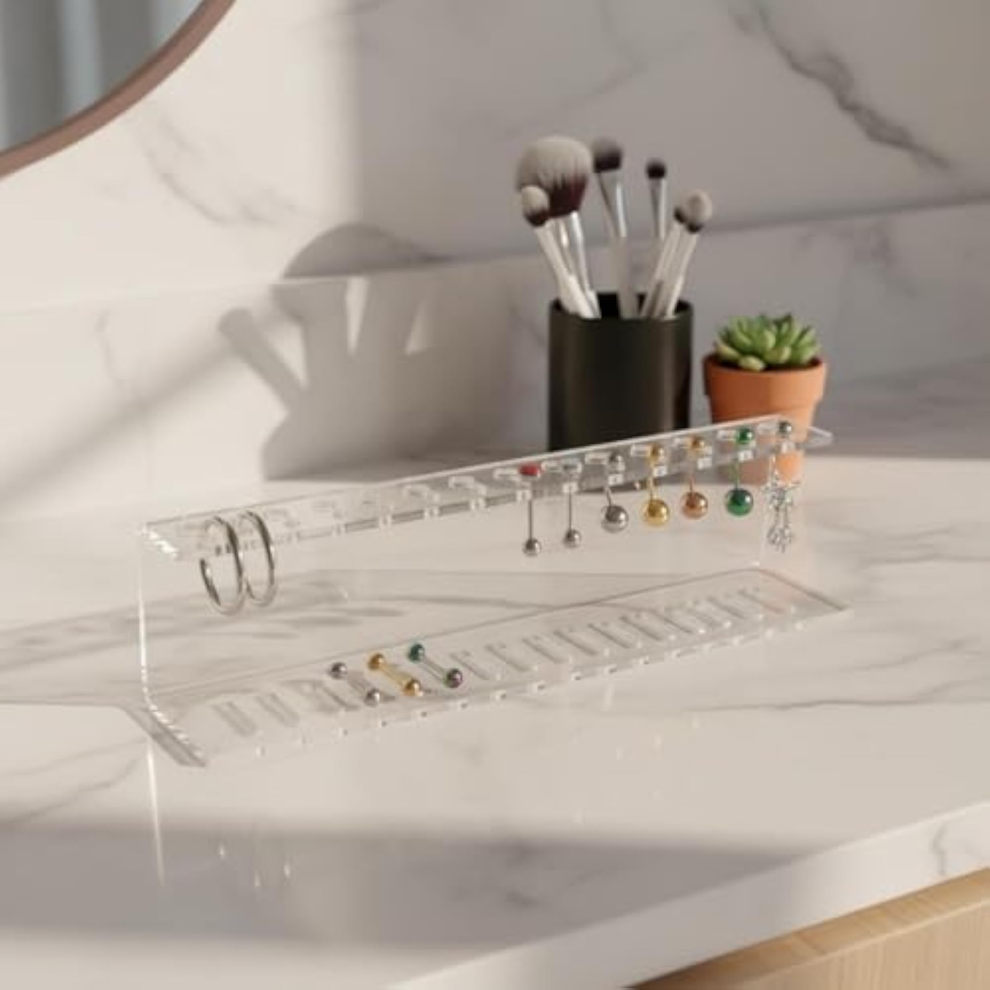 Lightweight Acrylic Piercing Display Board, Multi-Hole Design