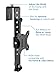 Mount-It! Black Office Cubicle Monitor Mount Bracket VESA Hanger Attachment Adjustable Clamp for 17 to 32 inch Screen, Hook Supports up to 17.6 lbs