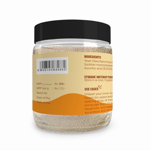 Image of The Select Aisle Instant Dry Yeast- 75g [Perfect for baking breads| Leavening| Rising| Soft Bread| Baking indredients]