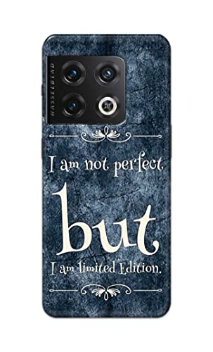 Image of Printed Hard Back Cover Case for OnePlus 10 Pro 5G Back Cover (I Am Not Perfect I Am Limited Edition) -1803