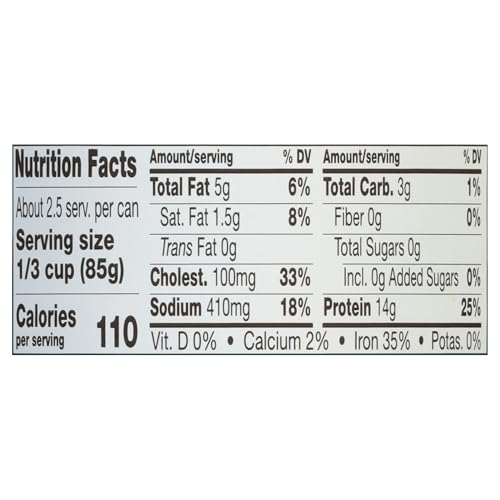 Bumble Bee Premium Select Whole Canned Oysters, 8 oz Can - Ready to Eat - 14g Protein per Serving - Gluten Free