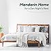 Mandarin Home Collection Ultra Soft Rayon Derived from Plush Mattress Topper Premium Mattress Pad Queen