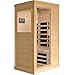 YJSPSSW Infrared Sauna Room Single Room – Premium Hemlock Wood Far-Infrared Sauna Cabin with Bluetooth Music, Ambient Lighting & Sole Control (120V, 1200W, 700×895×1565mm)