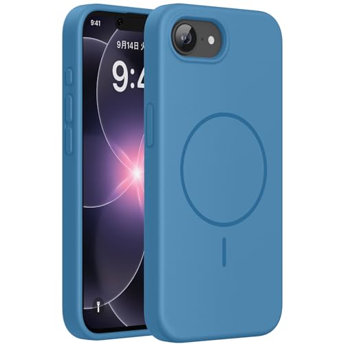 Miracase iPhone 17e �p �P�[�X MagSafe�Ή� �V���R�� ���炳��G�� 3.0�~�� ���^ �}�O�l�b�g���� iPhone 16e �p �P�[�X �ϏՌ� �Ռ��z�� �����ӂ���17e �����ӂ���16e �J�[�s�u���[