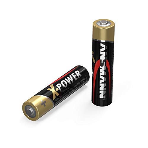 ANSMANN AAA Size Batteries [Pack of 2] Long Lasting Alkaline Disposable AAA Type 1.5V X-POWER Battery For Cordless Phone Handsets, Toys, Digital Cameras, Remote Controls & Game Consoles
