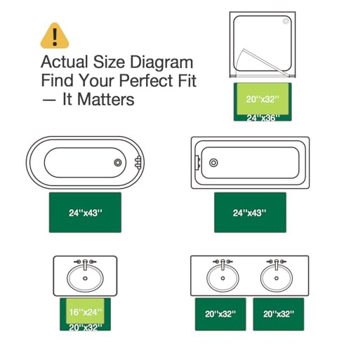 LUMI Bathroom Rugs Non Slip with Rubber Backing, Extra Soft Plush Microfiber Bath Rug Absorbent, Machine Washable Bath Mat Quick Dry for Tub, Shower, Hotel, White, 16"x24" - Image 3