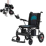 Electric Wheelchair,All Terrain Motorized Wheelchair for Seniors,Long Range Lightweight Foldable Electric Wheelchair15 Mile Range, 500W Motor