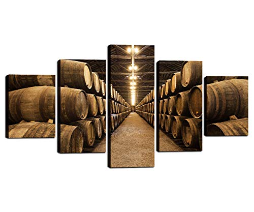 House Decorations Living Room Vintage Wine Cellar Paintings Wooden Barrel