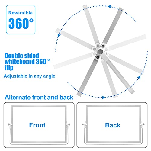 Pizarra Blanca Pequeña, Whiteboard A4 Portatil con Soporte para Infantil, Pizarra Magnetica Doble Cara para Oficina Escuela (20 x 30) - imagen 3