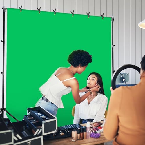 Green Screen Backdrop Kit 10x6.6ft with Tripod Stand, Chroma Key Background System for Video Shooting, Live Streaming, Photo Studio, Content Creation and Virtual Backgrounds by LOOWVY - Image 6