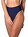 RELLECIGA Women's Navy Blue High Cut High Waisted Bikini Bottom Size Large