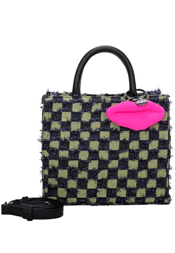 Sac de courses femme jaune Buffalo grand cabas rectangulaire rigide