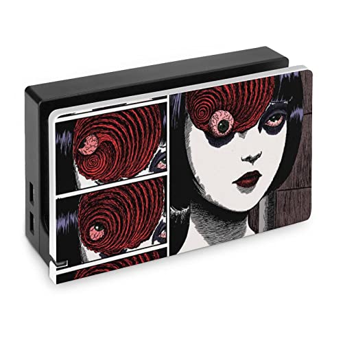 Switch�x�[�X�P�[�X �J�o�[ �z���[ Junji Ito Switch Dock �P�[�X Switch��p �y�� �����h�~ ����h�~ �ی�J�o�[ �X�C�b�`�h�b�N�P�[�X �X�C�b�`��p �A�N�Z�T�� ��l �v���[���g �q������ ��G�肪����