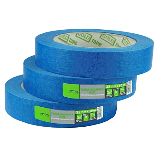 ToolSpace Crepe Tape, Blue Painter's Tape Set, Professional Painter's Tape for Renovation Work, Masking Tape for Painting