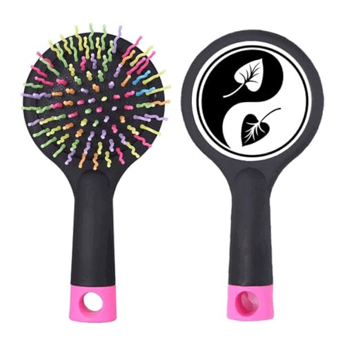 Brosse à cheveux démêlante bicolore idéale après la douche ou à la plage