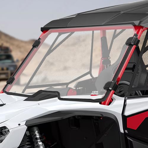 KEMIMOTO Front Windshield Compatible with Talon 1000X/R/X4/XS/RS Scratch Resistant Hard Coated 1/4 Polycarbonate Heavy Duty Front Full Windshield 2019-2026 Accessories