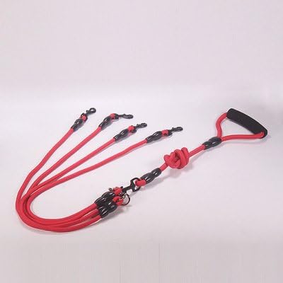 Dog Leash pet Dog Leash Nylon Rope Double Dual Two Heads Dogs Leash Two And More Dogs Collars Harness Leads 1Pcs Red Four Ropes