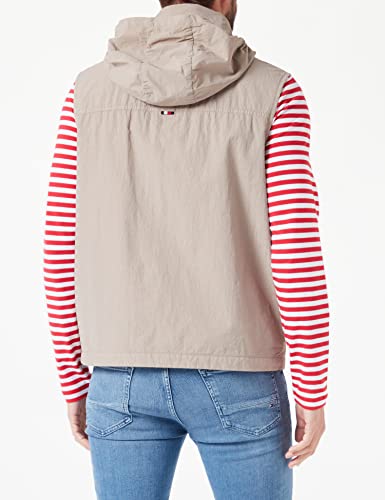 Tommy Hilfiger Herren Weste Sail Vest Ärmellos, Beige (Stone), L – Ansicht 4