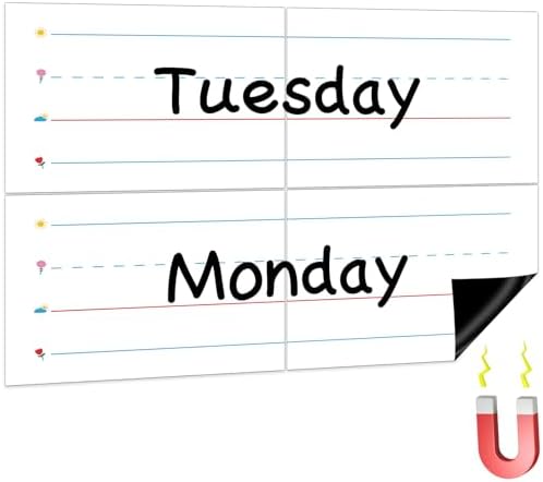 Jumbo Magnetic Handwriting Paper 21.5x17in - Dry Erase Lined Notebook Poster For Whiteboard, Classroom & Homeschool