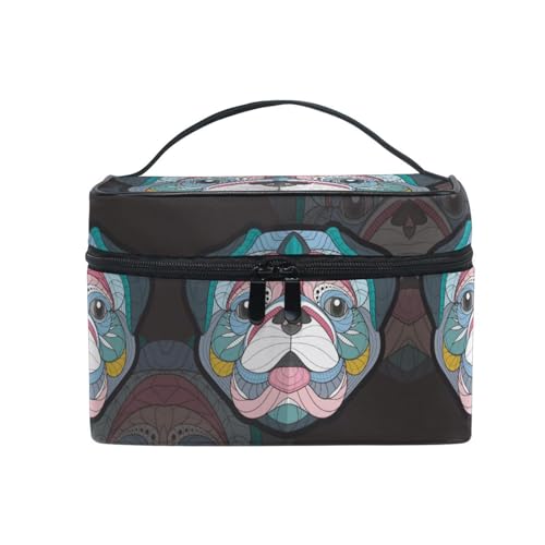 Flor Gallo Zodiaco Chino Organizador Bolsa de Cosméticos Bolsas Neceseres de Maquillaje Estuche de Aseo de Tocador para Mujeres Señoras Niñas