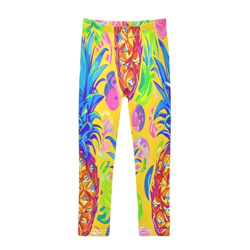 Bolaz Toddler Girls Leggings Printed Yoga Pants Leggings Fruit Pineapple for Kids
