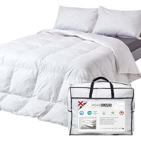 HOMESCAPES King Size 13.5 Tog Duvet Cover