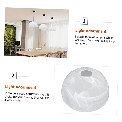 Image of Frosted Glass Lampshade Ceiling Fan Light Covers Lighting Fixtures Replacement Glass Shades Household Lamp Shade Ceiling Fan Globe Replacement Small Lamp Shades Ceiling Lamp