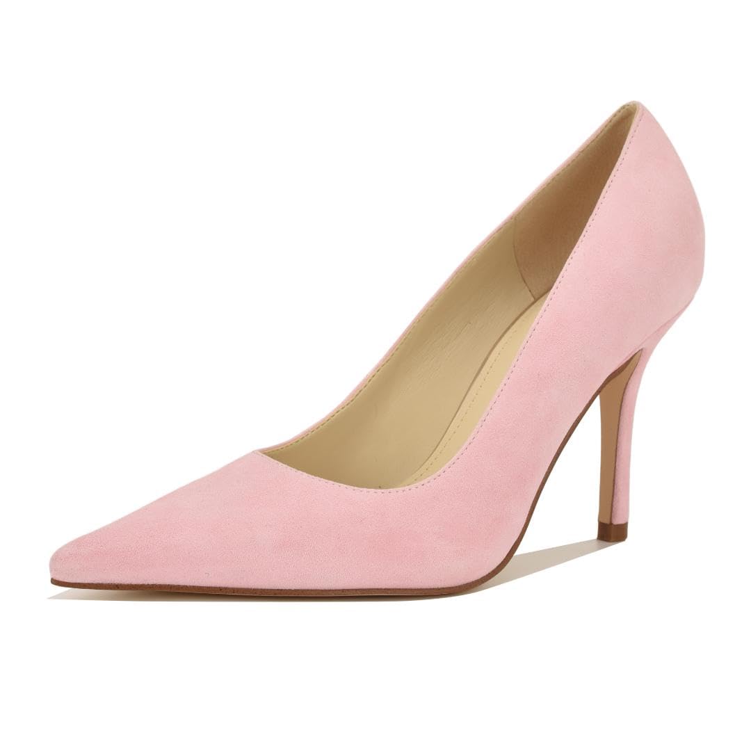 Photo 1 of 7.5. Nine West Women's Gemmha Suede Pointed Toe Stiletto Pump