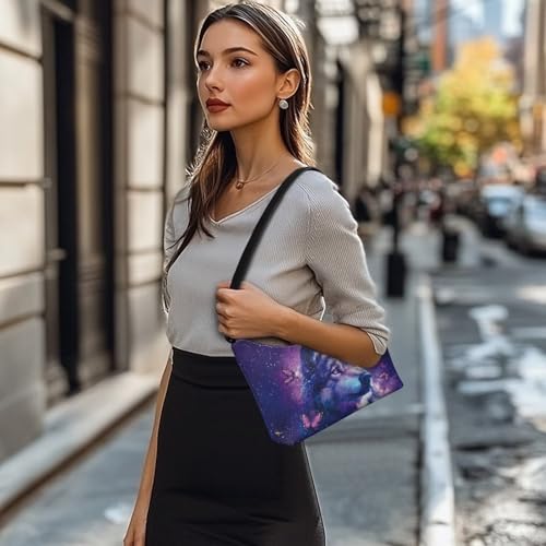 Image of Handbag for Women Leather Underam Shoulder Bag with Zipper Fashion Work Purse Waterproof Travel Wallet