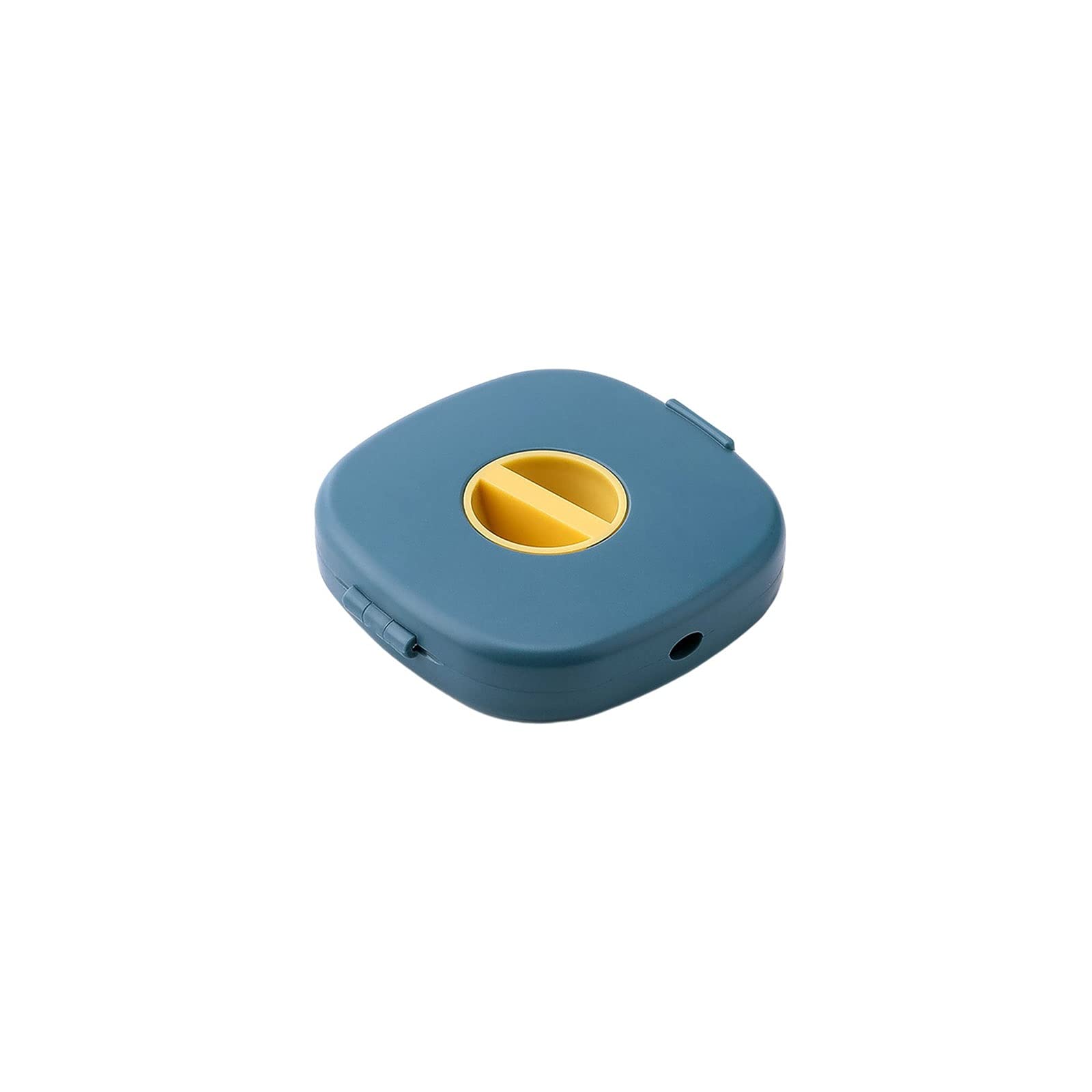 JINGYAN Storage Boxes Multifunctional Mini Portable Earphone Storage Box Data Cable Charging Rotary Winder(Blue)