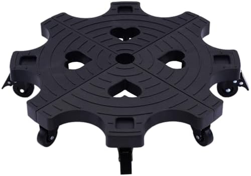20" Plant Stand with Lockbable Wheels - Large Rolling Plant Caddy with Casters Heavy Duty 500lbs Indoor Outdoor Planter Trolley Plant Dolly Rolling Tray Coaster