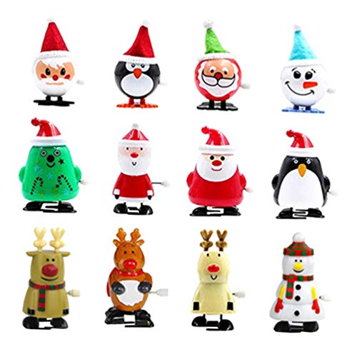 Tomaibaby 12 pezzi di Natale Wind Up Giocattoli